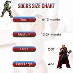 Marvel Legends Kids Superhero Socks for Boys