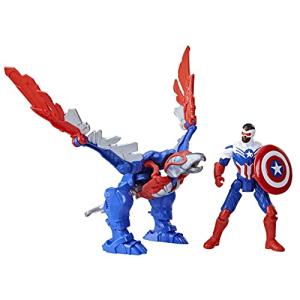 Captain America Mechasaurs Action Figure with Redwing