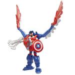 Captain America Mechasaurs Action Figure with Redwing