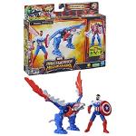 Captain America Mechasaurs Action Figure with Redwing