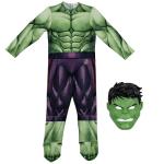 Kids Marvel Hulk Halloween Costume - Padded Jumpsuit & Mask