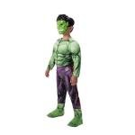 Kids Marvel Hulk Halloween Costume - Padded Jumpsuit & Mask