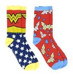 Wonder Woman Classic Logo Crew Socks - 2 Pack