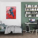 Superheroes Watercolor Wall Art Set of 4