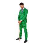 Men's Riddler Slim Fit Costume Suit - Green
