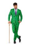 Men's Riddler Slim Fit Costume Suit - Green