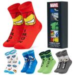 Marvel Superhero Boys' Crew Socks 5-Pack