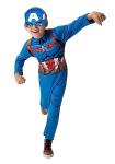Captain America Youth Costume with Half Mask