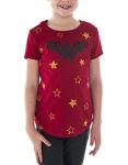 Wonder Woman Logo Girls T-Shirt - Dark Red