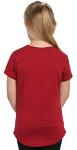 Wonder Woman Logo Girls T-Shirt - Dark Red