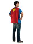 Superman Costume T-Shirt with Cape for Adults