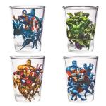 Marvel Avengers Mini Glasses 4-Pack Set
