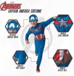 Captain America Youth Costume with Half Mask