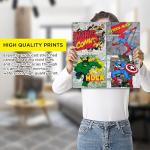 Marvel Avengers Superheroes 4-Piece Canvas Wall Art