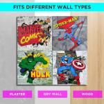 Marvel Avengers Superheroes 4-Piece Canvas Wall Art