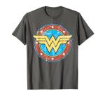 Wonder Woman Logo Distressed T-Shirt