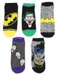 Batman and Joker 5 Pack Ankle Socks
