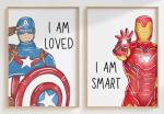 Superheroes Art Print Set - ‘I AM’ Affirmations