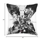 X-Men Mutant Heroes Black and White Pillow