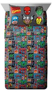 Marvel Avengers 3-Piece Twin Sheet Set
