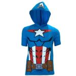 Avengers Boys' Short Sleeve Hoodie and Shorts Set