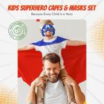 Superhero Capes and Masks Set for Kids