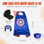 Superhero Capes and Masks Set for Kids