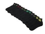 DC Superhero Men's Black Quarter Crew Socks - 6 Pack