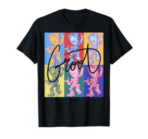 Groot Pop Art Panels T-Shirt from Guardians of the Galaxy