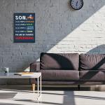 To My Son Superhero Wall Art Decor