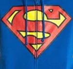 Superman Royal Blue Hoodie Zip Up Jacket