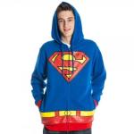 Superman Royal Blue Hoodie Zip Up Jacket