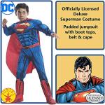 Superman Deluxe Kids Costume by Rubies, Small