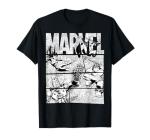 Marvel Avengers Vintage Black and White Graphic Tee