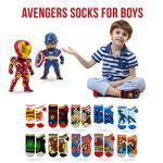 Avengers and Spider-Man Low Cut Socks for Kids
