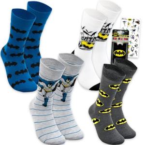 Batman Crew Socks Set for Boys and Men