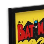 Framed Batman Comic Book Wall Art Decor
