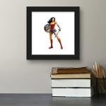 Wonder Woman Sword and Shield Framed Wall Art