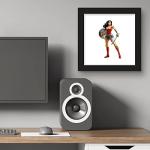 Wonder Woman Sword and Shield Framed Wall Art