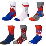 Spiderman Athletic Socks 6-Pack for Men and Boys