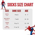 Spiderman Athletic Socks 6-Pack for Men and Boys