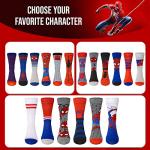 Spiderman Athletic Socks 6-Pack for Men and Boys