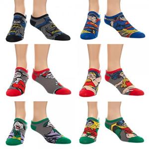 DC Comics Characters Ankle Socks - 6 Pairs