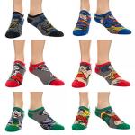 DC Comics Characters Ankle Socks - 6 Pairs
