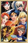 DC Superhero Girls Group Wall Poster - Framed