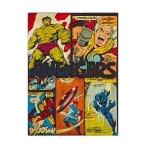 Marvel Avengers 3D Tufted Canvas Wall Art