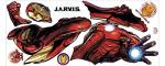 Iron Man Glow-in-the-Dark Wall Decals