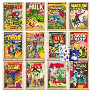 Marvel Superhero Poster Set for Kids - 12 Pack