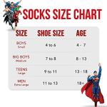 DC Comics Superhero Socks - 6 Pack Set