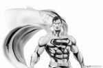 DC Heroes Superman Black and White Statue 1:8